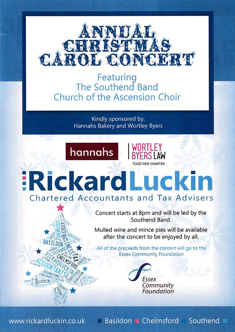 Rickard Luckin Charity Concert 1 poster