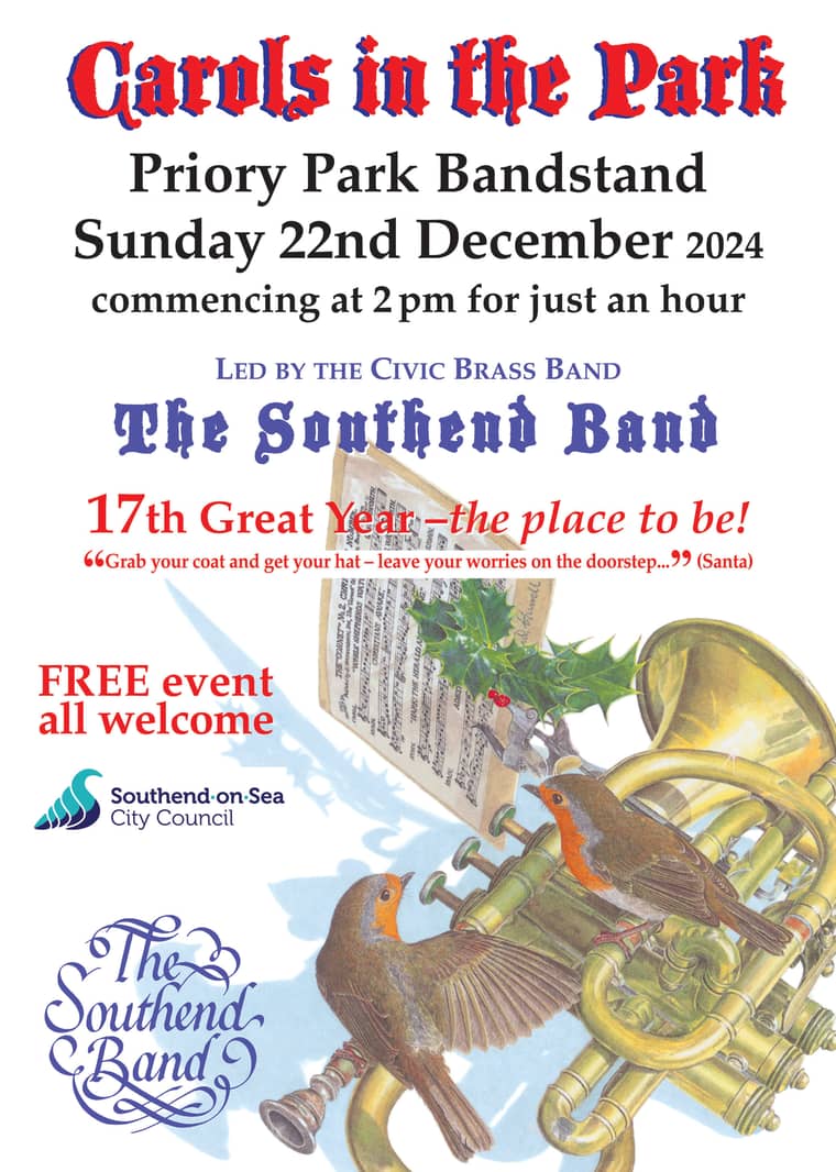 Carols in the Park poster